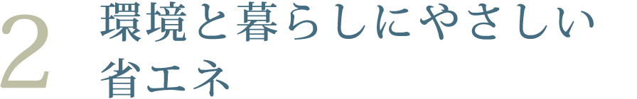 環境と暮らしにやさしい省エネ